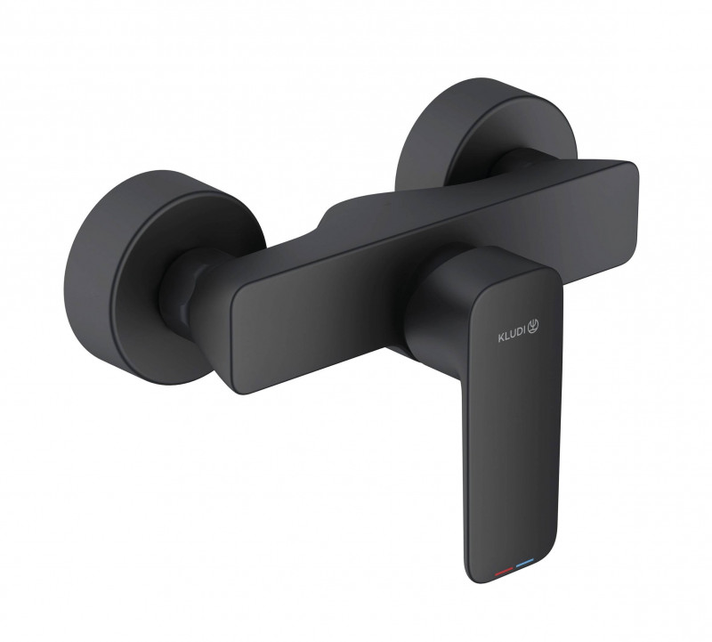 Kludi Pure&Style bateria prysznicowa ścienna czarny mat 408413975