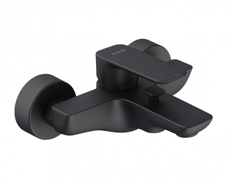 Kludi Pure&Style bateria wannowa ścienna czarny mat 406813975