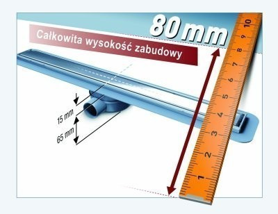 Kessel Linearis Compact odpływ liniowy z matą 105cm 45600.66M
