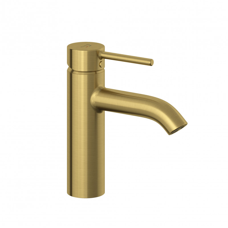 Kludi Bozz jednouchwytowa bateria umywalkowa z klik-klakiem złoty szczotkowany 38288N076