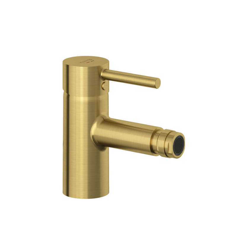 Kludi Bozz jednouchwytowa bateria bidetowa z korkiem złoty szczotkowany 38533N076