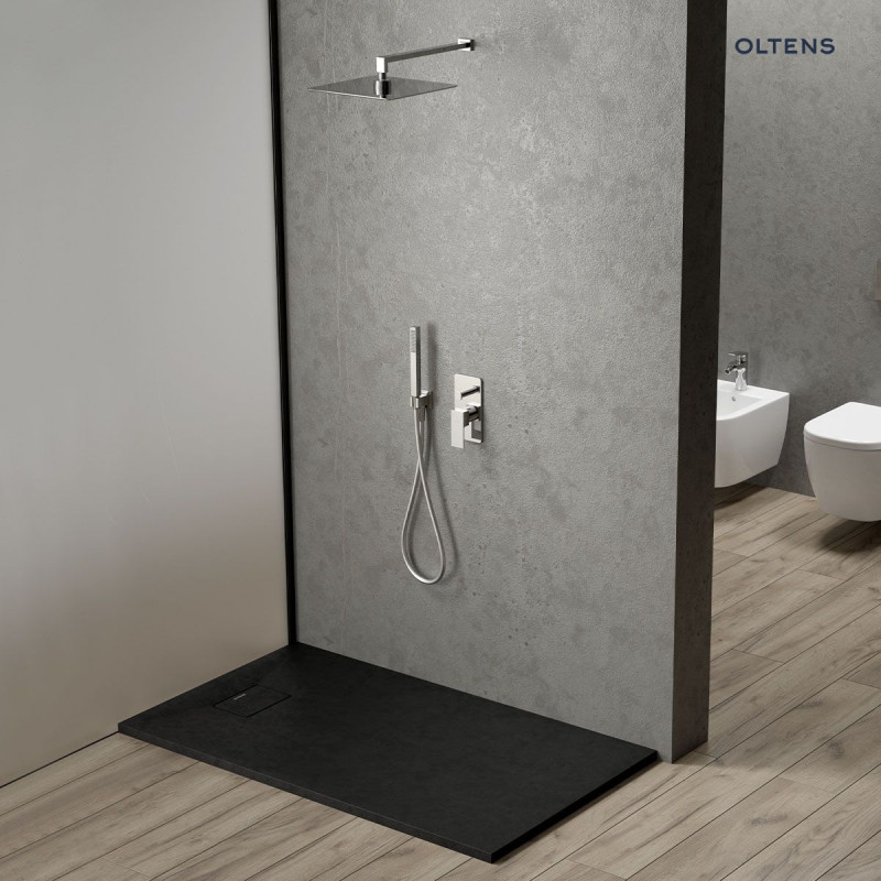 Oltens Gota komplet zestaw podtynkowy z deszczownicą 22 cm i słuchawką chrom 36616100