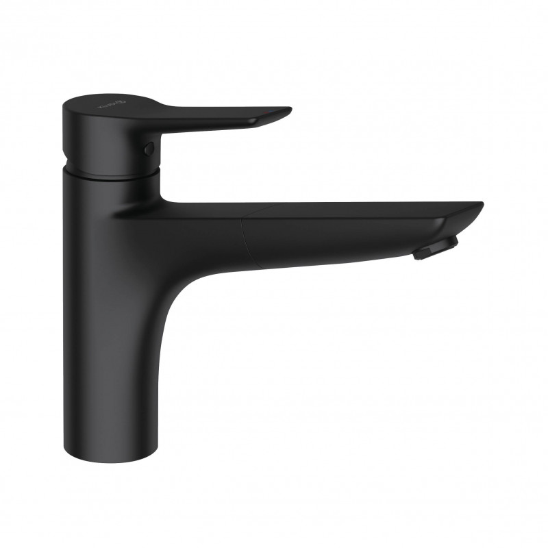 Kludi MIX bateria kuchenna zlewozmywakowa z wyciąganą wylewką czarny mat 329433975