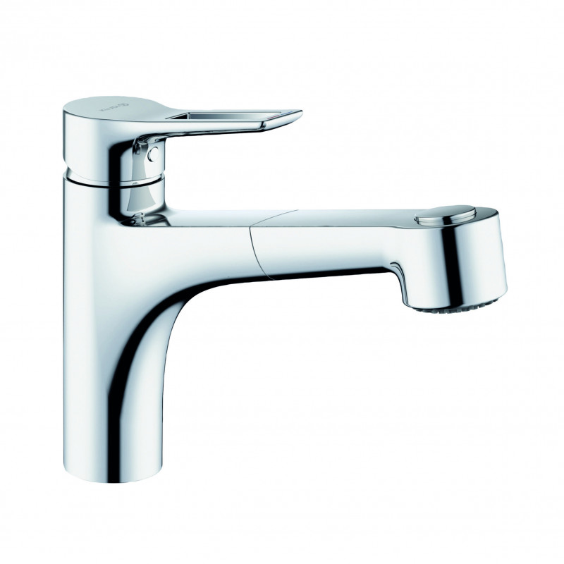 Kludi MIX bateria kuchenna zlewozmywakowa z wyciąganą wylewką chrom 329410562