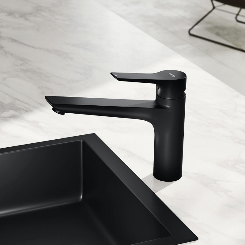 Kludi MIX bateria kuchenna zlewozmywakowa czarny mat 329043975