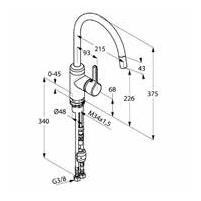 Kludi Bingo Star jednouchwytowa bateria kuchenna zlewozmywakowa czarny mat 428513978