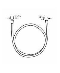 Kludi Supraflex Silver wąż prysznicowy 1,25m biały mat 610715300