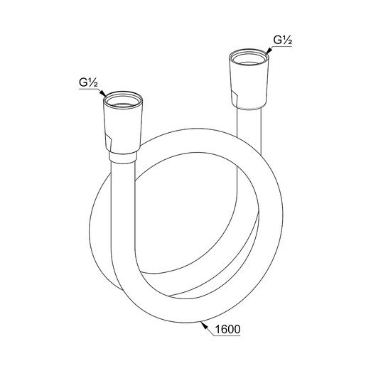 Kludi Supraflex Silver wąż 1,6m biały mat 610725300