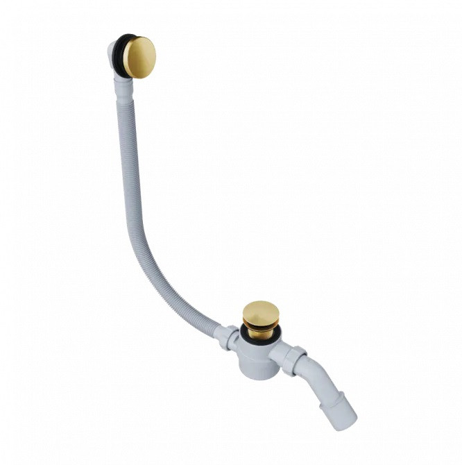 Excellent Moli syfon wannowy click-clack z przelewem złoty szczotkowany ARIN.3210GB