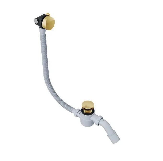 Excellent Hover syfon wannowy z napełnianiem przez przelew złoty szczotkowany ARIN.3410GB