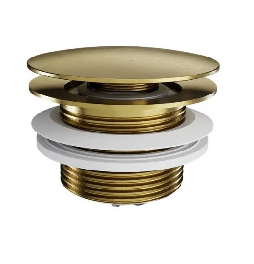 Excellent korek clik-clack wannowy do wannien wolnostojących złoty szczotkowany ARIN.3485.01GB