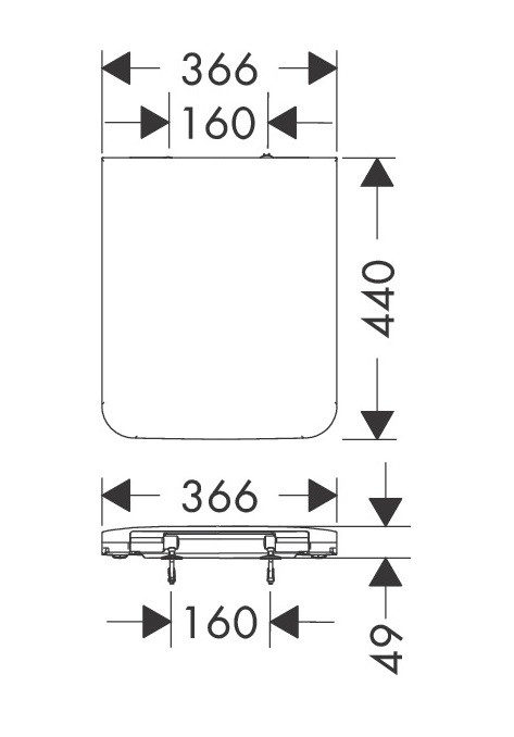 Hansgrohe EluPura Q deska WC wolnoopadająca łatwowypinalana biały 60199450
