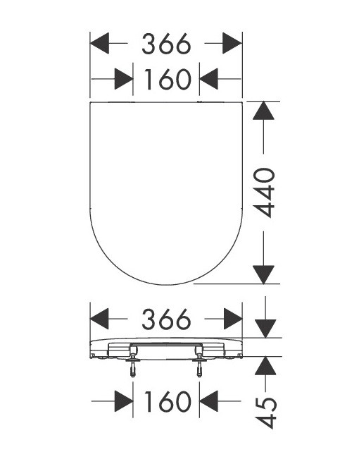 Hansgrohe EluPura S deska WC wolnoopadająca łatwowypinalana biały 60197450
