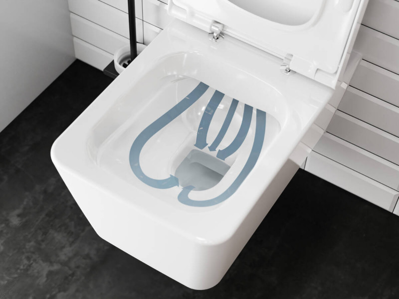 Hansgrohe EluPura Q muszla wisząca WC 540 bezkołnierzowa AquaFall Flush 60194450