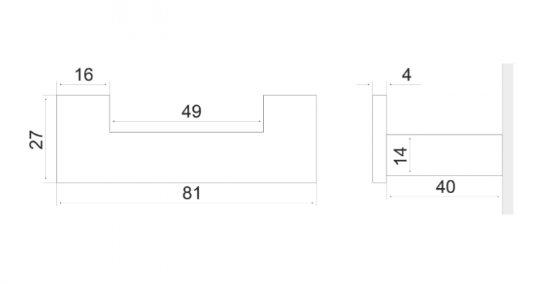 Excellent Riko haczyk podwójny wieszak na ręcznik złoty połysk DOEX.1602GL
