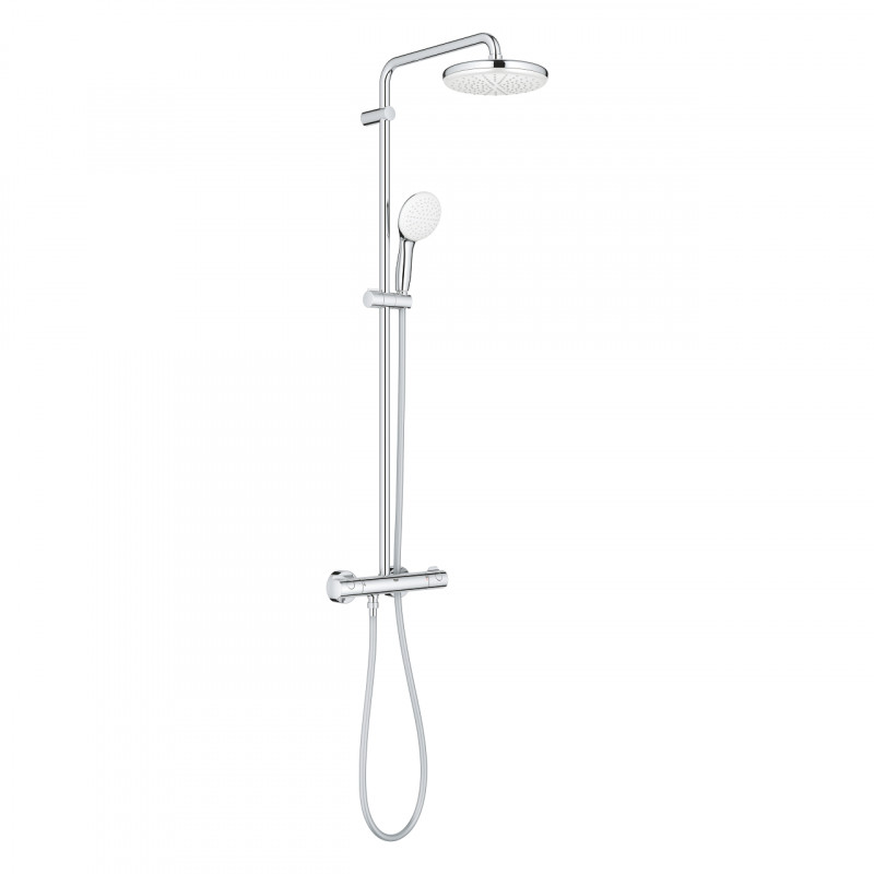 Grohe Tempesta System 210 zestaw prysznicowy termostatyczny z deszczownicą chrom 26811001