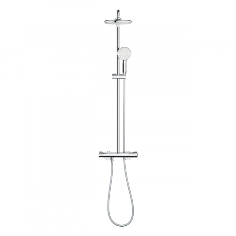 Grohe Tempesta System 210 zestaw prysznicowy termostatyczny z deszczownicą chrom 26811001