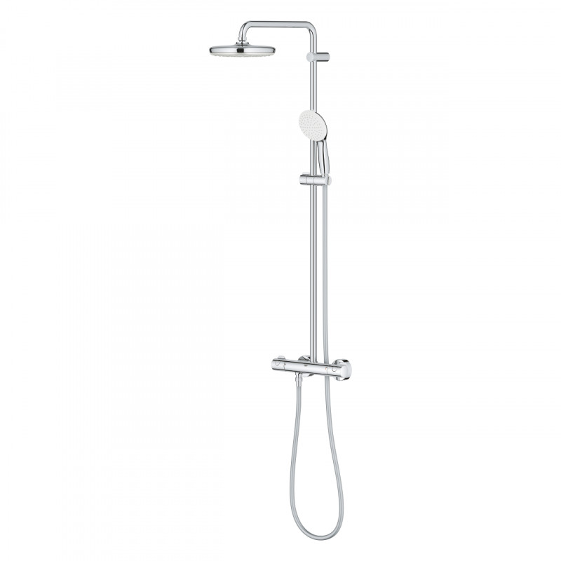 Grohe Tempesta System 210 zestaw prysznicowy termostatyczny z deszczownicą chrom 26811001