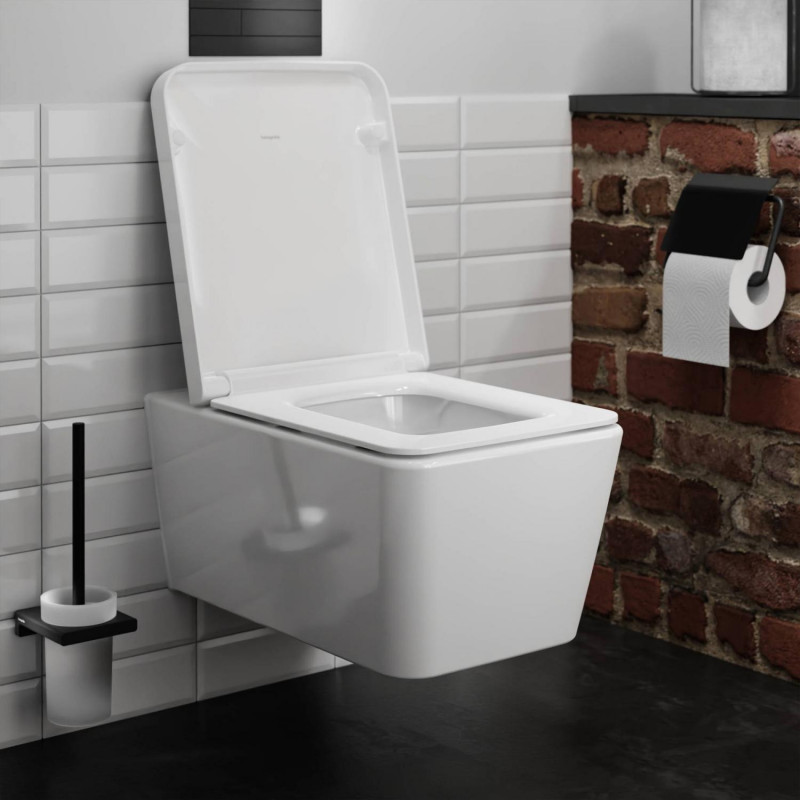Hansgrohe EluPura Q deska WC wolnoopadająca łatwowypinalana biały 60199450