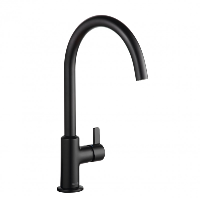 Kludi Bingo Star XS bateria kuchenna z obrotową wylewką czarny mat 468033978