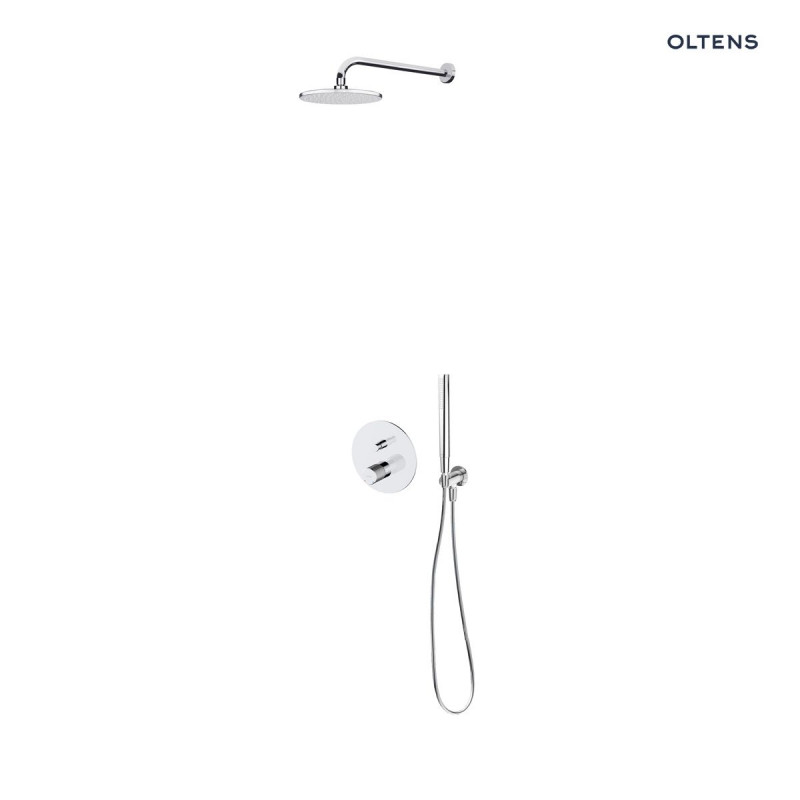 Oltens Hamnes komplet zestaw podtynkowy z deszczownicą 22 cm i słuchawką chrom 36615100