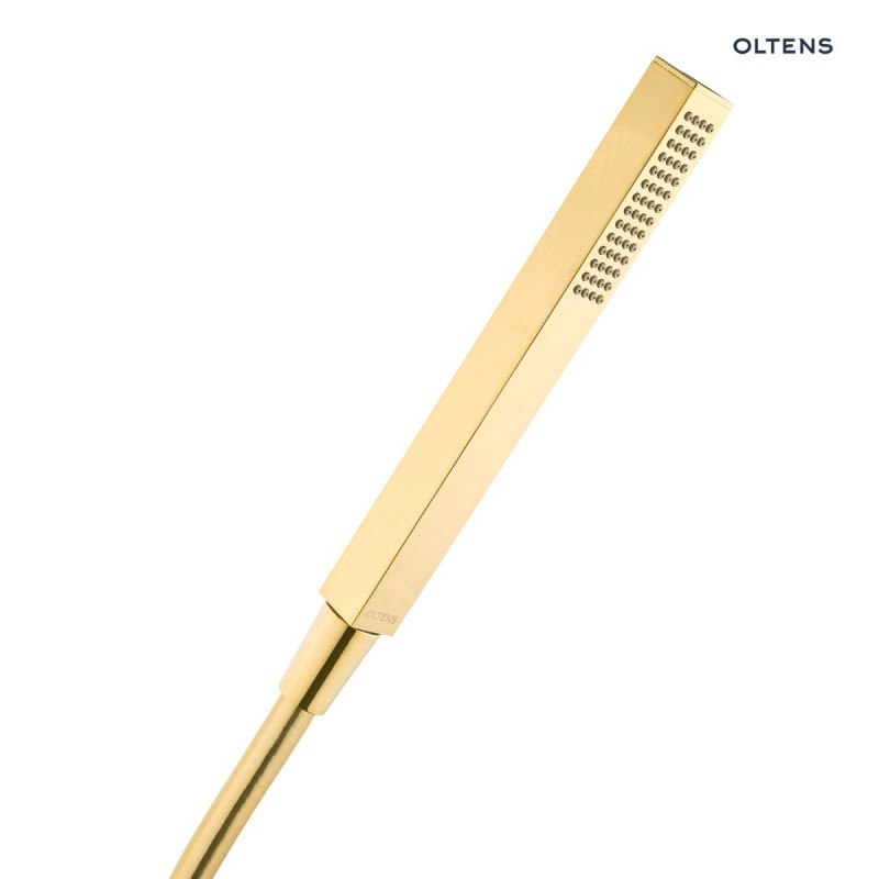 Oltens Gota komplet zestaw podtynkowy z deszczownicą 22 cm i słuchawką złoty połysk 36616800