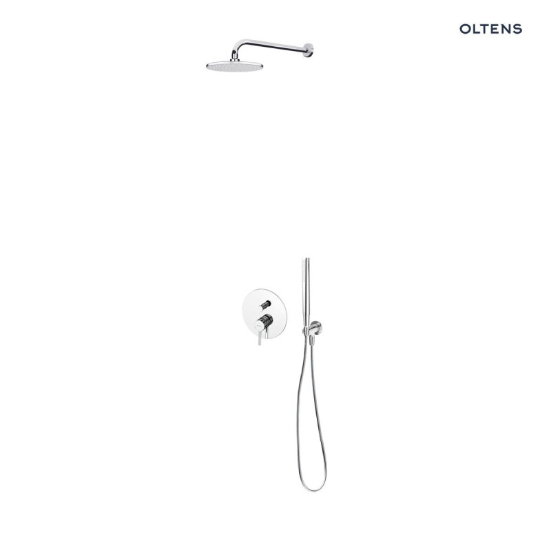Oltens Molle komplet zestaw podtynkowy z deszczownicą 22 cm i słuchawką chrom 36614100
