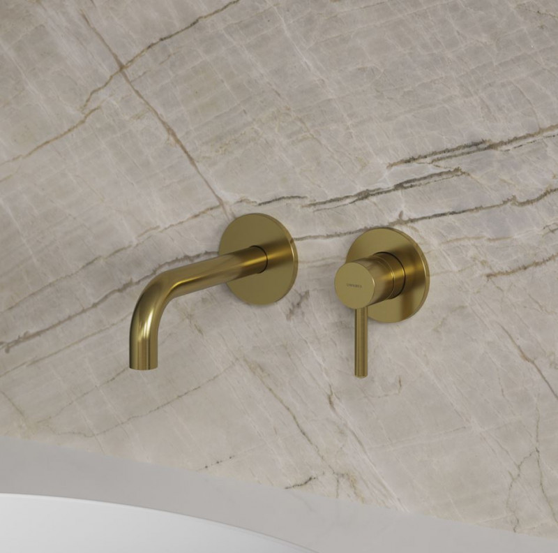 Omnires Y element zewnętrzny bateria umywalkowa podtynkowa 21,5 cm mosiądz szczotkowany Y1215HLROBSB