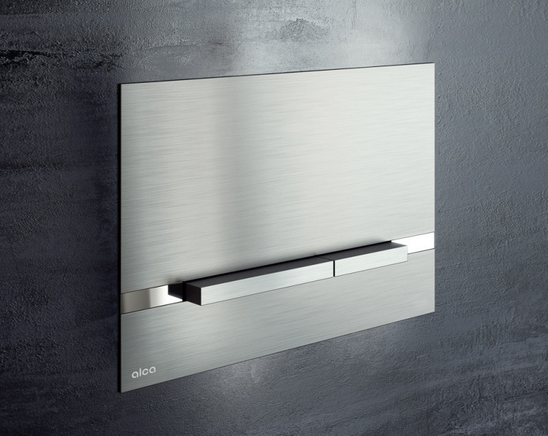Alca Flat Stripe przycisk do stelaża WC stal nierdzewna-półmat/połysk