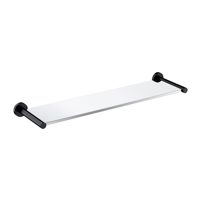 Omnires Modern Project półka szklana 55 cm czarny mat MP60930BL