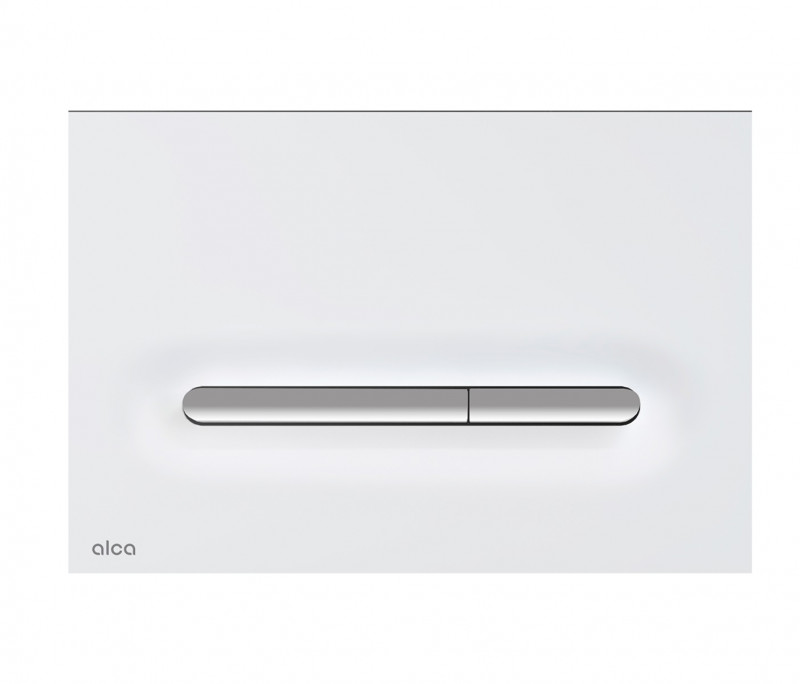 Alca Linka przycisk do stelaża WC biały mat/chrom połsyk M1876-1