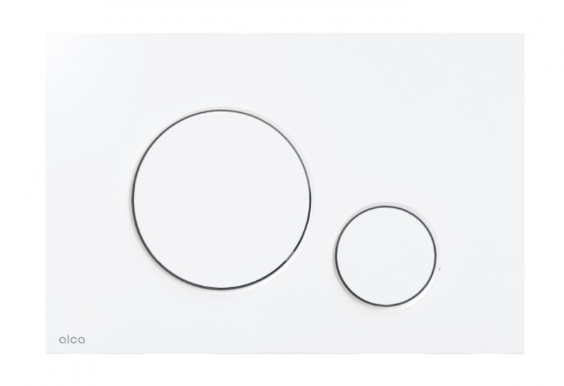 Alca Thin przycisk do stelaża WC biały mat M676