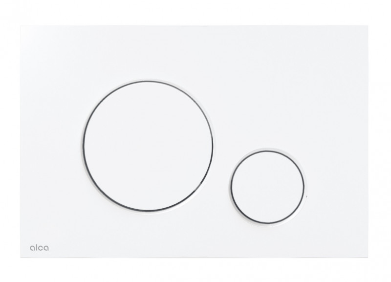 Alca Thin przycisk do stelaża WC biały połysk M670