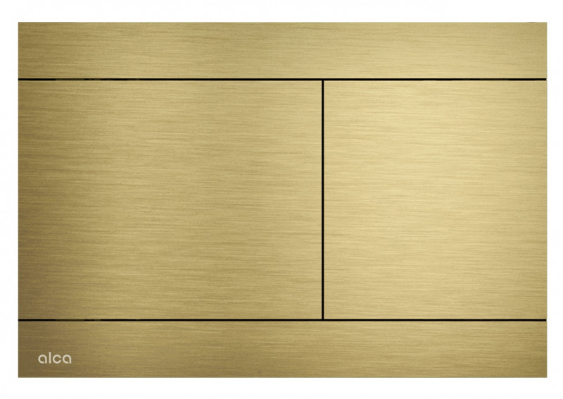 Alca Flat Individual Fun przycisk do stelaża WC stal nierdzewna - złoty szczotkowany