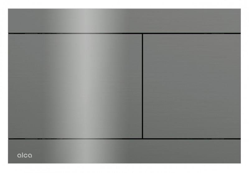 Alca Flat Individual Fun przycisk do stelaża WC stal nierdzewna - gun metal połysk