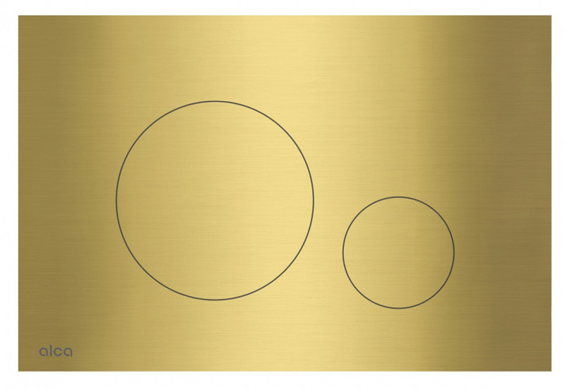 Alca Flat Turn przycisk do stelaża WC stal nierdzewna-mosiądz