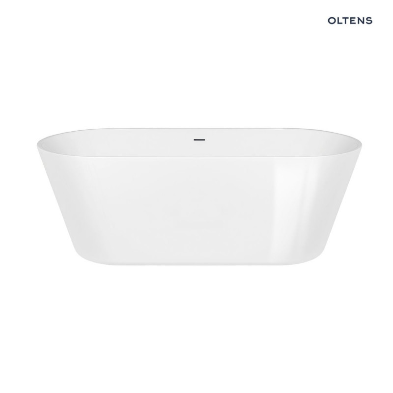 Oltens Yrsa wanna wolnostojąca 172x82 cm owalna akryl biały połysk 12024000