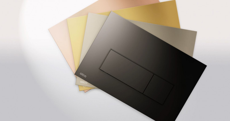 Alca Thin przycisk do stelaża WC gun metal mat M57-GM-M