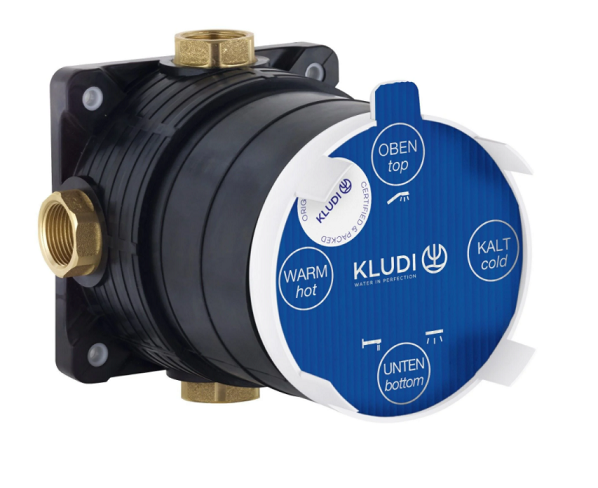 Kludi Bozz Push&Switch kompletny zestaw podtynkowy wannowy z wylewką czarny mat BOZZP&SWANNACZ