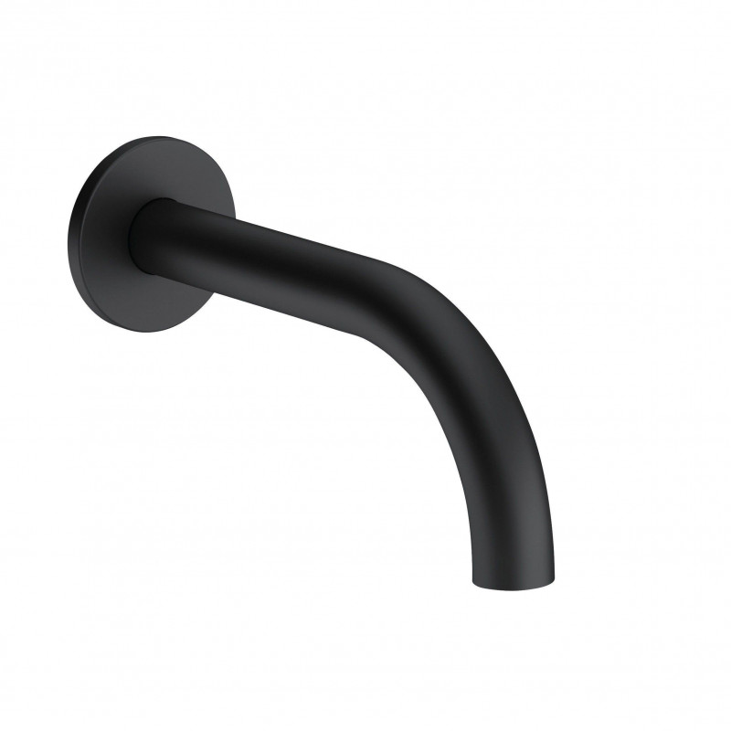 Kludi Bozz Push&Switch kompletny zestaw podtynkowy wannowy z wylewką czarny mat BOZZP&SWANNACZ