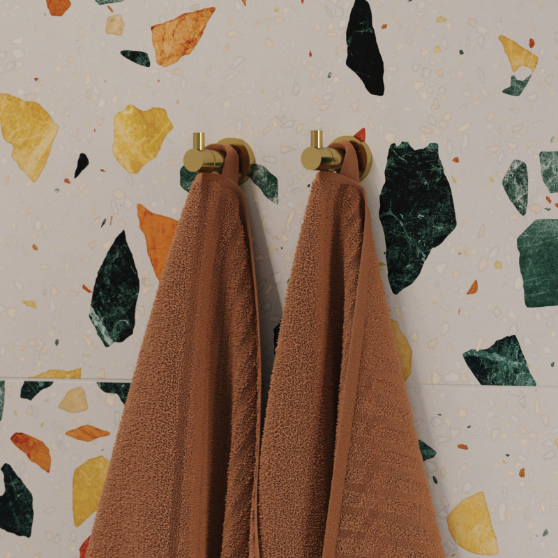 Omnires Modern Project haczyk pojedyńczy mosiądz szczotkowany MP60110BSB