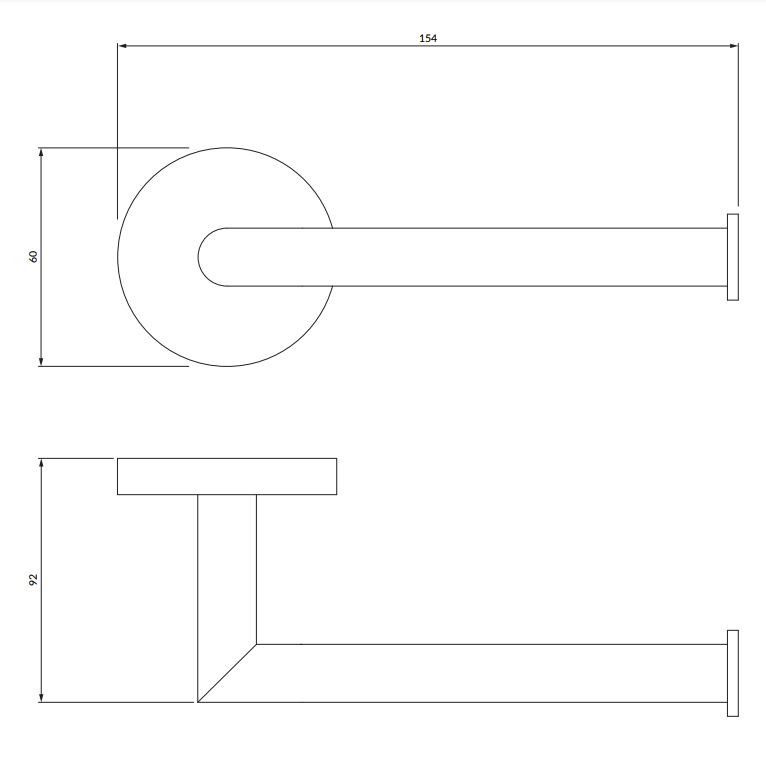 Omnires Modern Project uchwyt na papier mosiądz szczotkowany MP60510BSB