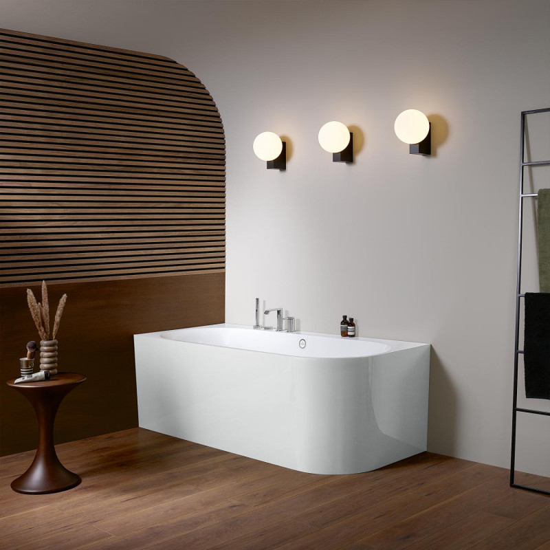 Villeroy&Boch Oberon 2.1 wanna wolnostojąca przyścienna lewa 180x80 z syfonem Quaryl biały weiss alpin UBQ180OBN9CL00VD01