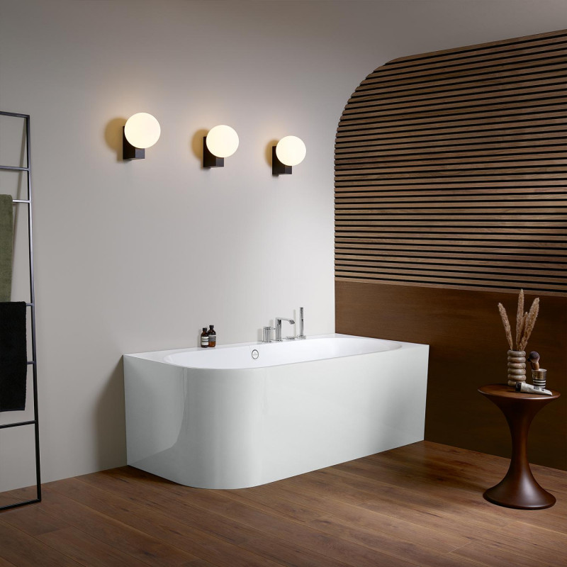 Villeroy&Boch Oberon 2.1 wanna wolnostojąca przyścienna prawa 180x80 z syfonem Quaryl biały weiss alpin UBQ180OBN9CR00VD01