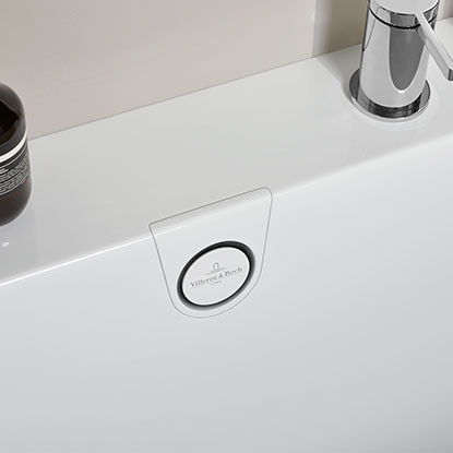 Villeroy&Boch Oberon 2.1 wanna wolnostojąca przyścienna prawa 180x80 z syfonem Quaryl biały weiss alpin UBQ180OBN9CR00VD01