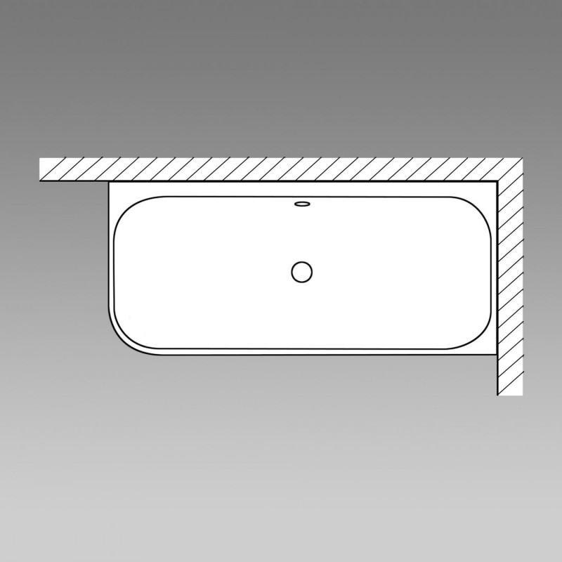Villeroy&Boch Oberon 2.1 wanna wolnostojąca przyścienna prawa 180x80 z syfonem Quaryl biały weiss alpin UBQ180OBN9CR00VD01