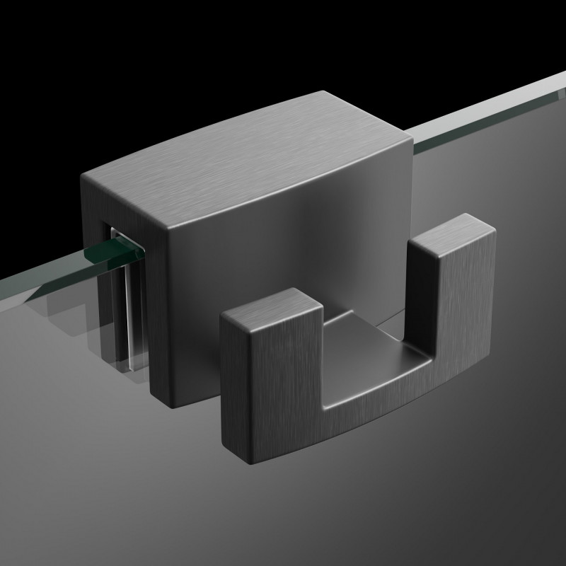 Radaway wieszak na ręcznik do kabiny na szybę gun metal WR-092