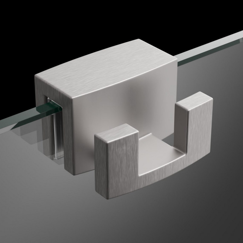 Radaway wieszak na ręcznik do kabiny na szybę nikiel szczotkowany WR-091