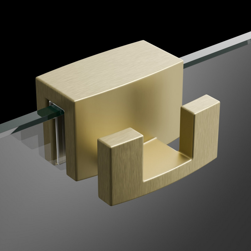 Radaway wieszak na ręcznik do kabiny na szybę złoty szczotkowany WR-099