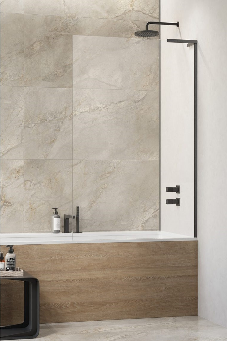Radaway Modo SL Brushed Gun Metal PNJ II parawan nawannowy jednoczęściowy 70 cm prawy gun metal szczotkowany przeźroczyste Easy Clean 10316070-92-01R